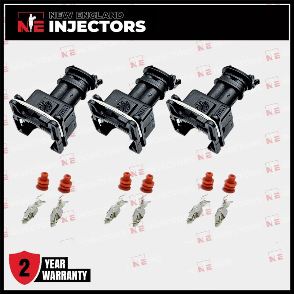 EV1 Fuel Injector Connector Kit Bosch Jetronic Plug - Pins & Seals Set of 3