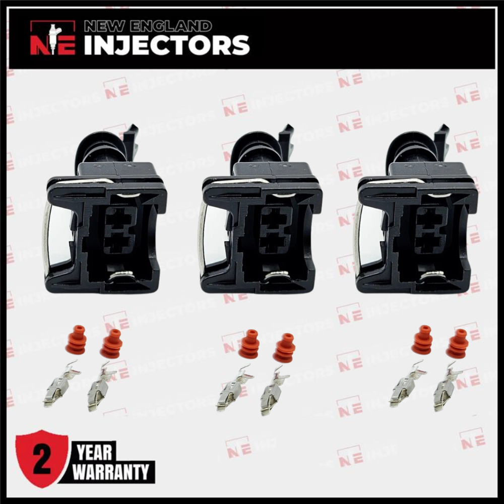 EV1 Fuel Injector Connector Kit Bosch Jetronic Plug - Pins & Seals Set of 3