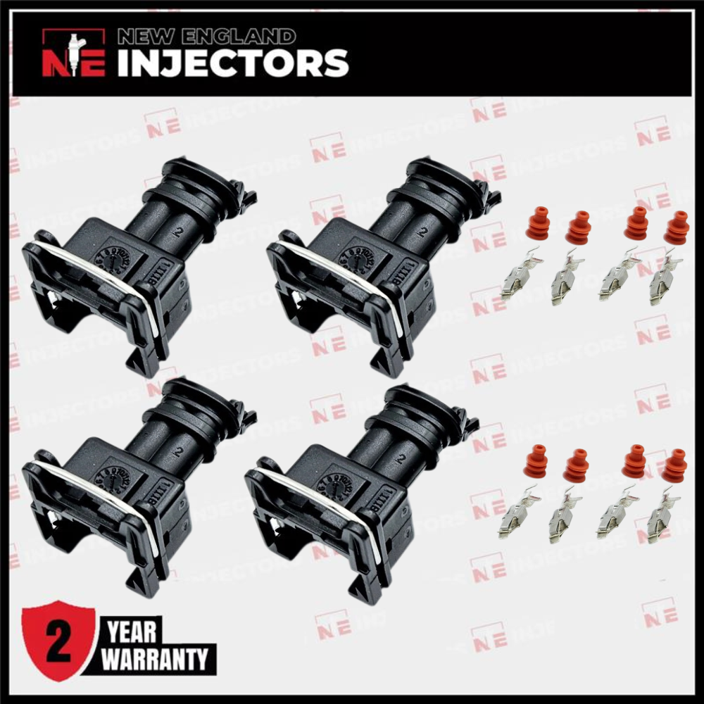 EV1 Fuel Injector Connector Kit Bosch Jetronic Plug - Pins & Seals Set of 4