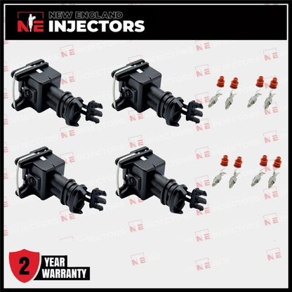 EV1 Fuel Injector Connector Kit Bosch Jetronic Plug - Pins & Seals Set of 4