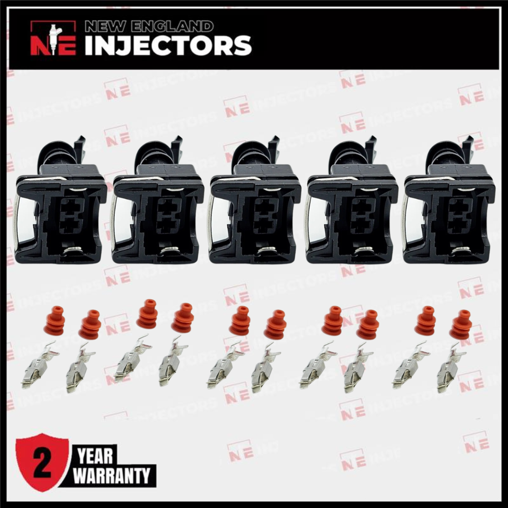 EV1 Fuel Injector Connector Kit Bosch Jetronic Plug - Pins & Seals Set of 5