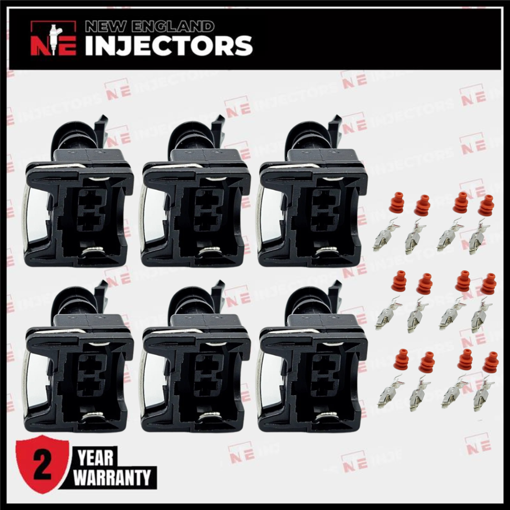 EV1 Fuel Injector Connector Kit Bosch Jetronic Plug - Pins & Seals Set of 6