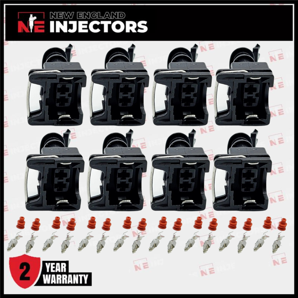 EV1 Fuel Injector Connector Kit Bosch Jetronic Plug - Pins & Seals Set of 8