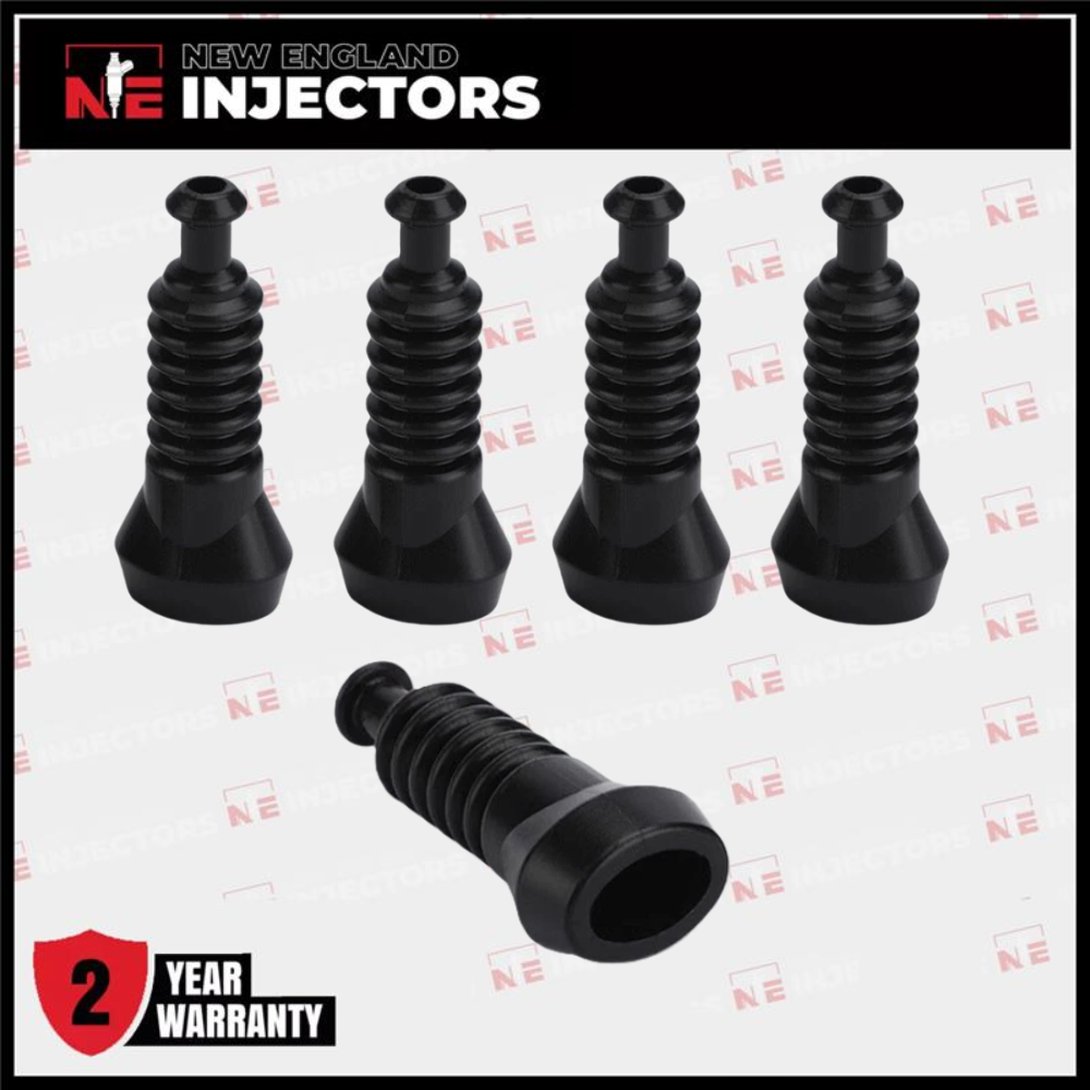 2 Pin EV1 Fuel Injector Connector Silicone Boot - Waterproof Plug - Set of 5