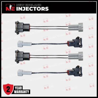 Injector Adapter for EV1 Bosch Jetronic Female to Denso Male Set of 4
