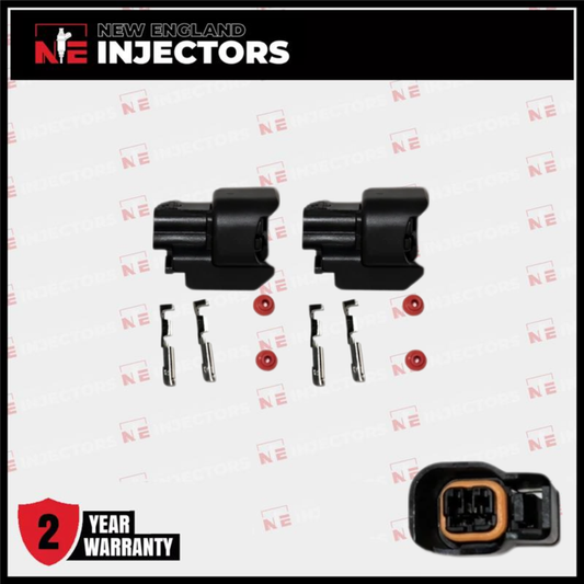 EV6/EV14 Fuel Injector Connector Kit Bosch USCAR Plug - Pins & Seals Set of 2