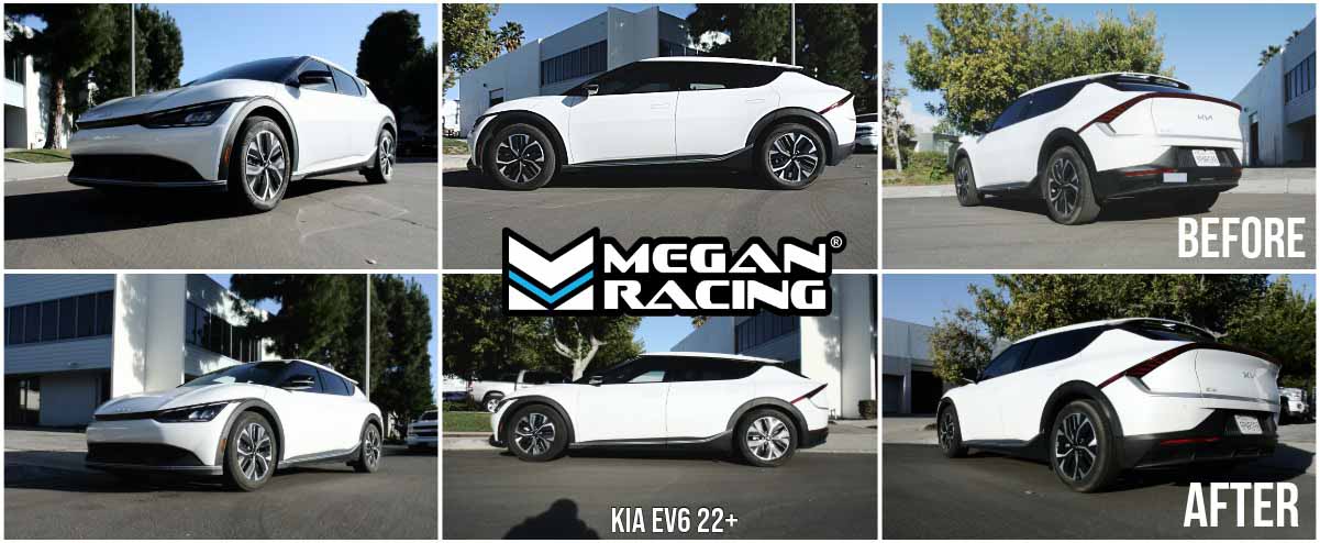 MEGAN RACING Kia EV6 2022+ (RWD Only) – EZ II Series Coilovers – FREE SHIPPING