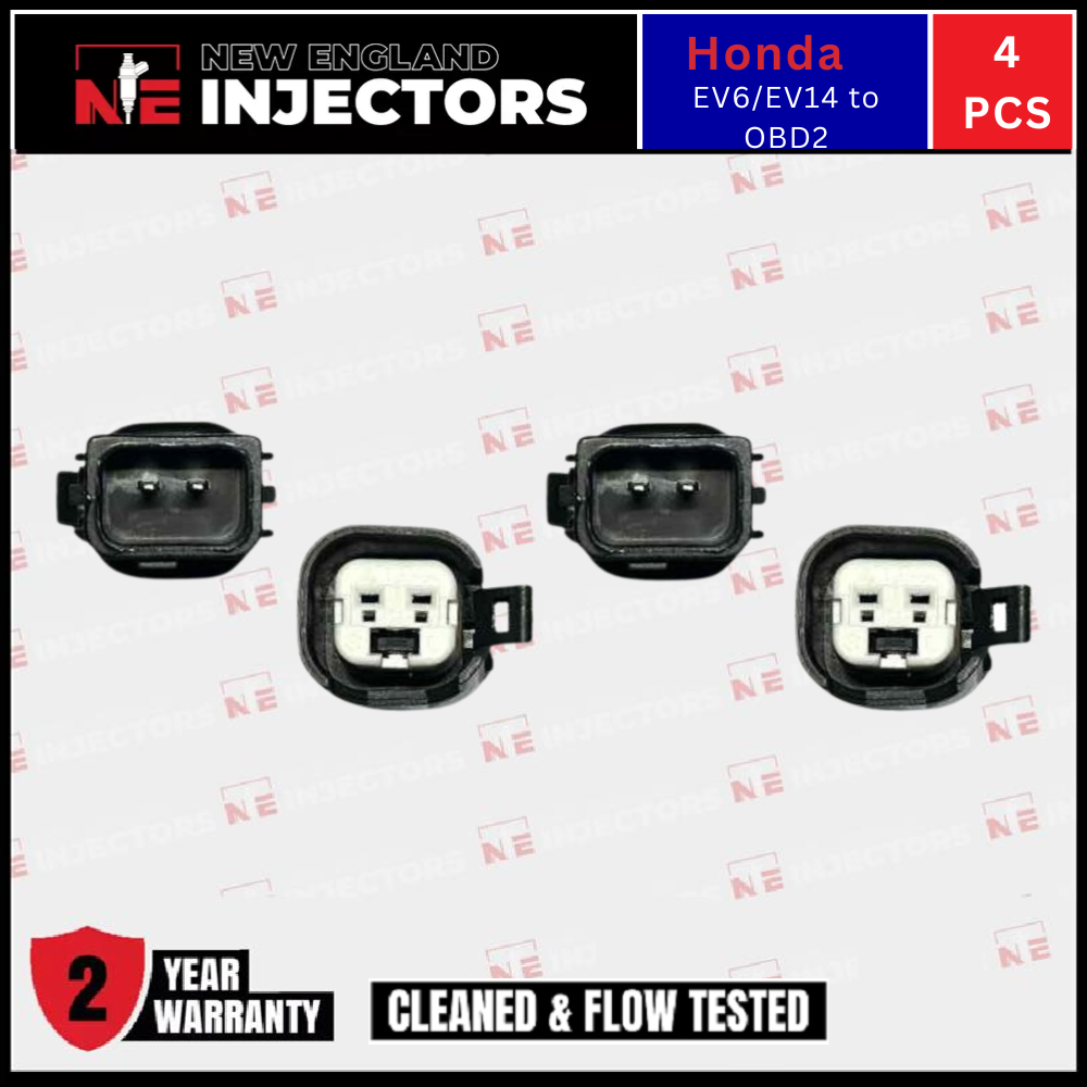 4 Pack USCAR EV6/EV14 to OBD2 Honda  Fuel Injector Adapters 96-01