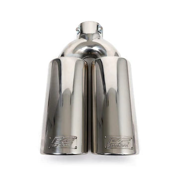 DC Sport Polished Stainless Universal Bolt On Exhaust Tip 2.375" 5 Inlet 3.75" Outlet