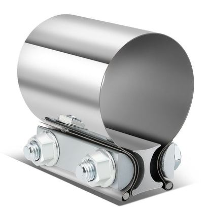 2.25" Butt Joint Exhaust Band Clamp Muffler Coupler Stainless Steel