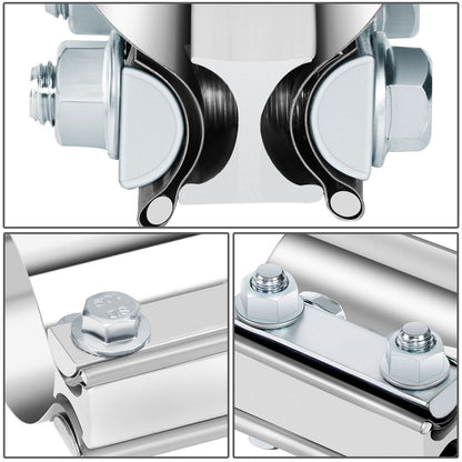 2.25" Stainless Steel Exhaust Band Clamp Set - 2 Piece Butt Joint