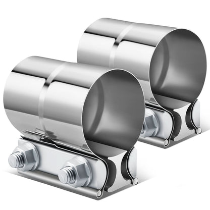 2.0" Lap Joint Exhaust Band Clamp 2-Piece Stainless Steel