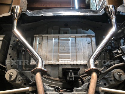 2014-Present Infiniti Q50 Mid Pipe Muffler Delete Axle Back Exhaust Kit