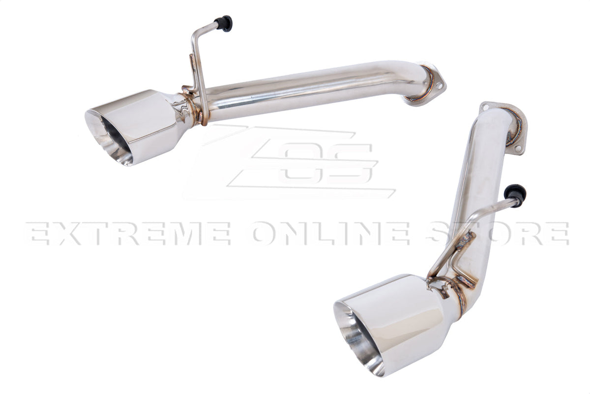 2014-2016 Infiniti Q60 Muffler Delete Axle Back Dual Tips Exhaust