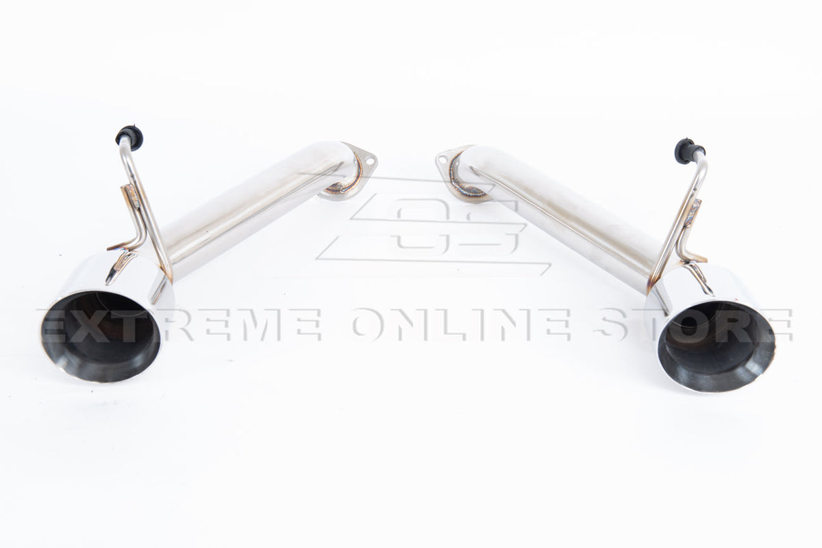 2014-2016 Infiniti Q60 Muffler Delete Axle Back Dual Tips Exhaust