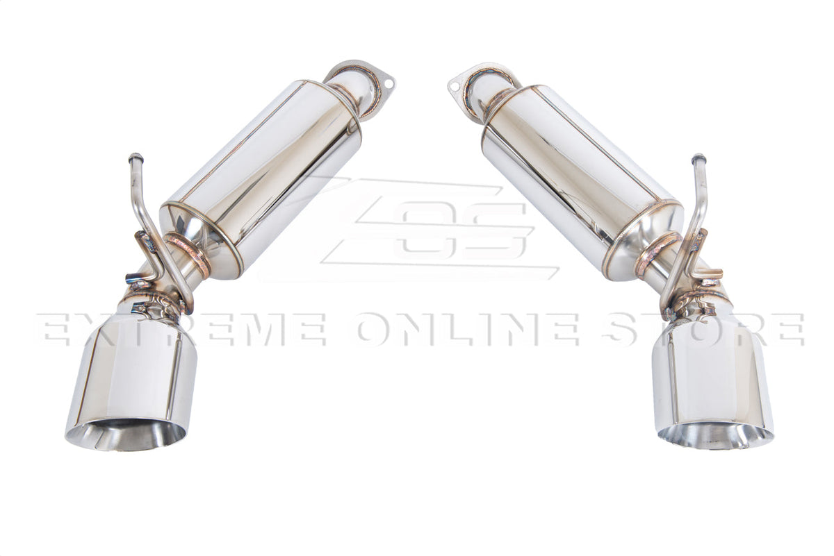 2014-2016 Infiniti Q60 Muffler Axle Back Dual Tips Exhaust
