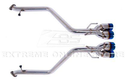 2017-2020 Lexus IS200t IS300 IS350 Muffler Delete Axle Back Quad Burnt Tips Exhaust
