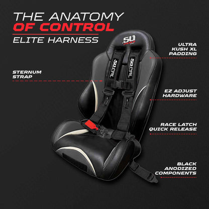 2" & 3" 4 point Harness - Elite Series Race Latch "EZ" Adjust Racing Harness