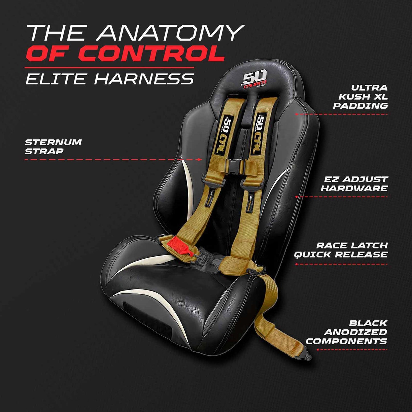 2" & 3" 4 point Harness - Elite Series Race Latch "EZ" Adjust Racing Harness
