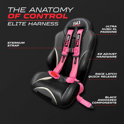 2" & 3" 4 point Harness - Elite Series Race Latch "EZ" Adjust Racing Harness
