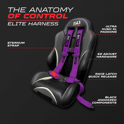 2" & 3" 4 point Harness - Elite Series Race Latch "EZ" Adjust Racing Harness