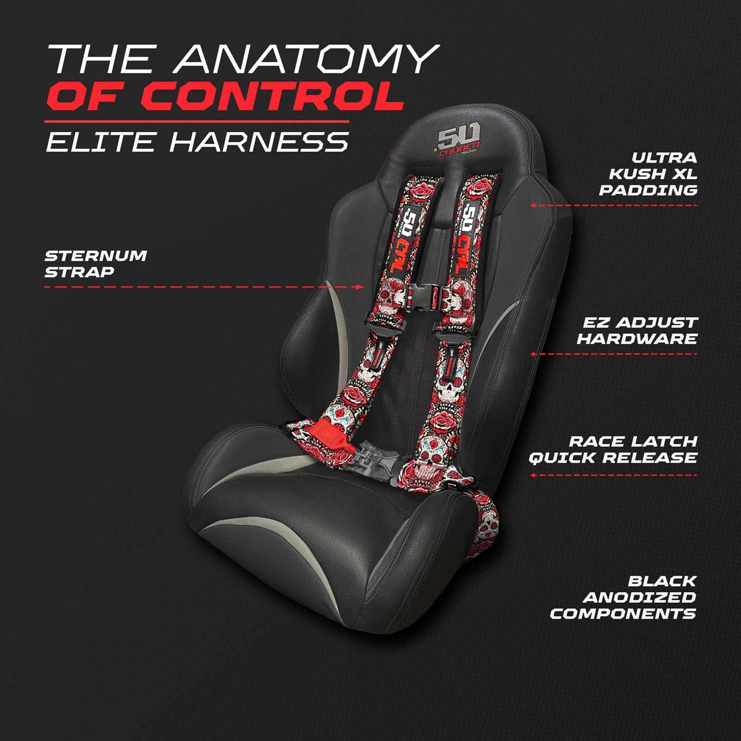 2" & 3" 4 point Harness - Elite Series Race Latch "EZ" Adjust Racing Harness