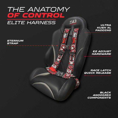 2" & 3" 4 point Harness - Elite Series Race Latch "EZ" Adjust Racing Harness