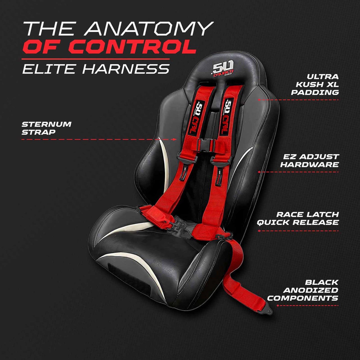 2" & 3" 4 point Harness - Elite Series Race Latch "EZ" Adjust Racing Harness