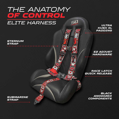 2" & 3" 4 point Harness - Elite Series Race Latch "EZ" Adjust Racing Harness