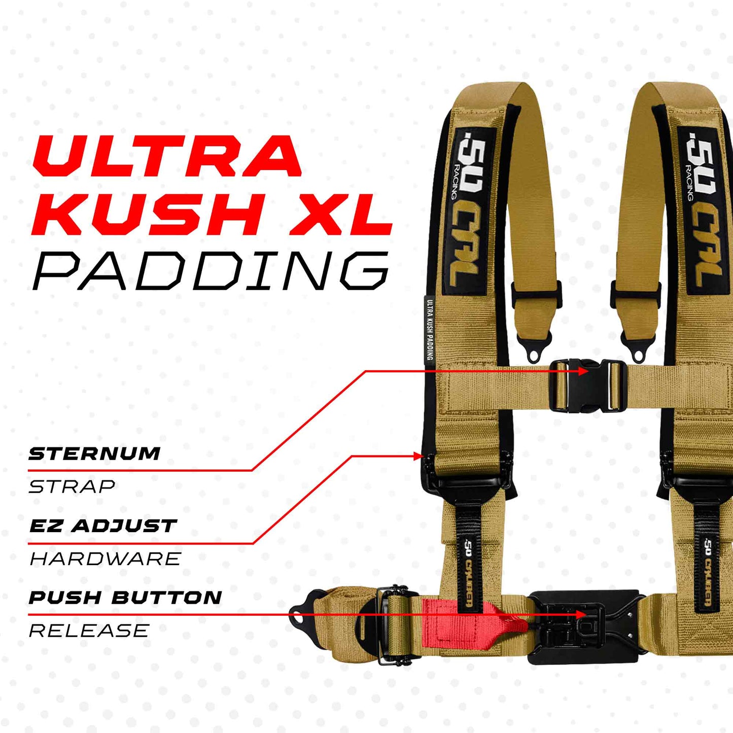 2" & 3" 4 point Harness - Elite Series Race Latch "EZ" Adjust Racing Harness