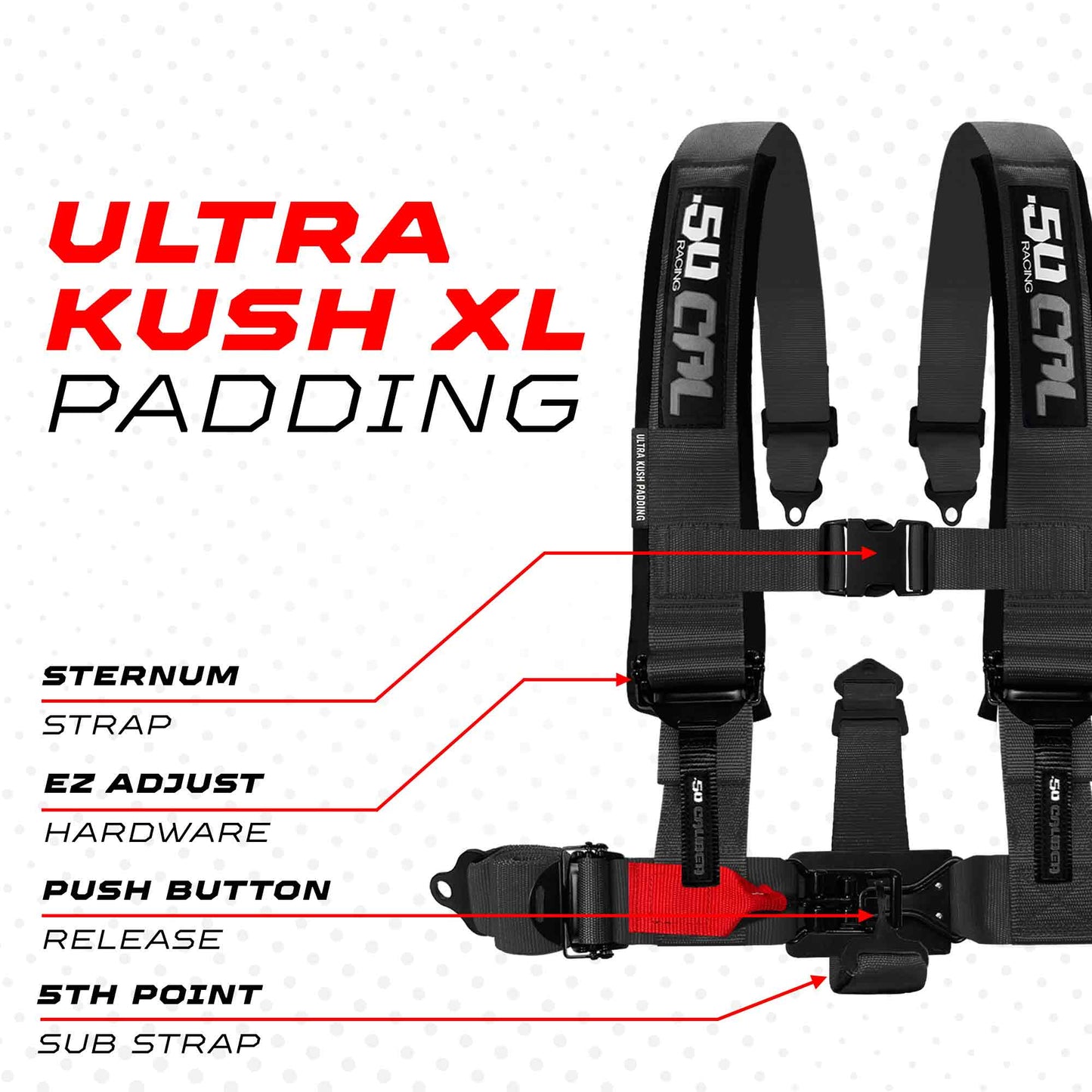 2" & 3" 4 point Harness - Elite Series Race Latch "EZ" Adjust Racing Harness