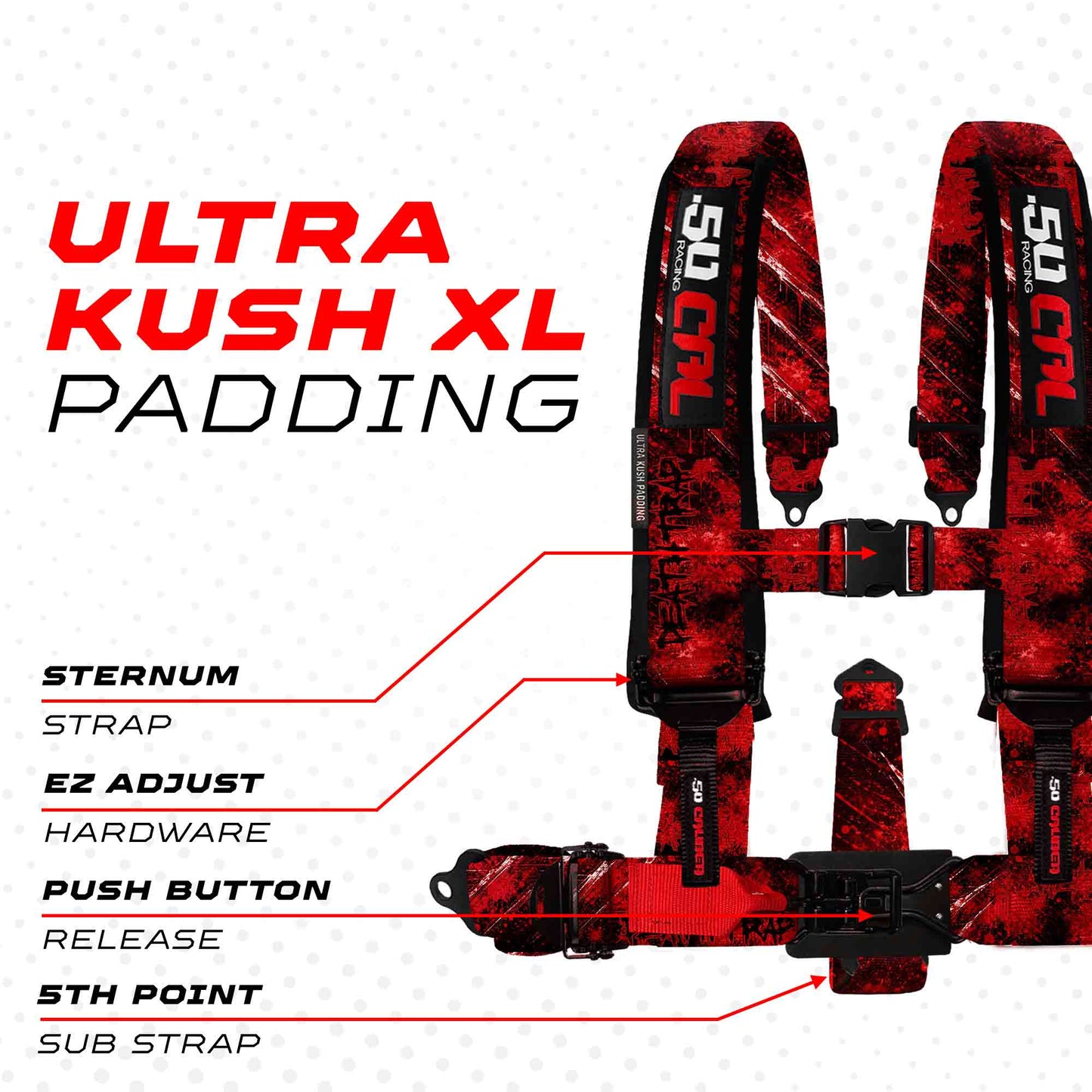 2" & 3" 4 point Harness - Elite Series Race Latch "EZ" Adjust Racing Harness