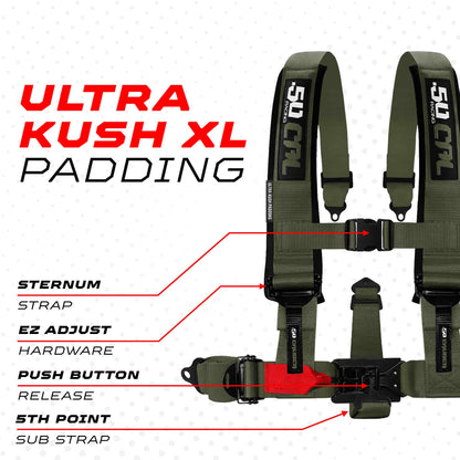 2" & 3" 4 point Harness - Elite Series Race Latch "EZ" Adjust Racing Harness