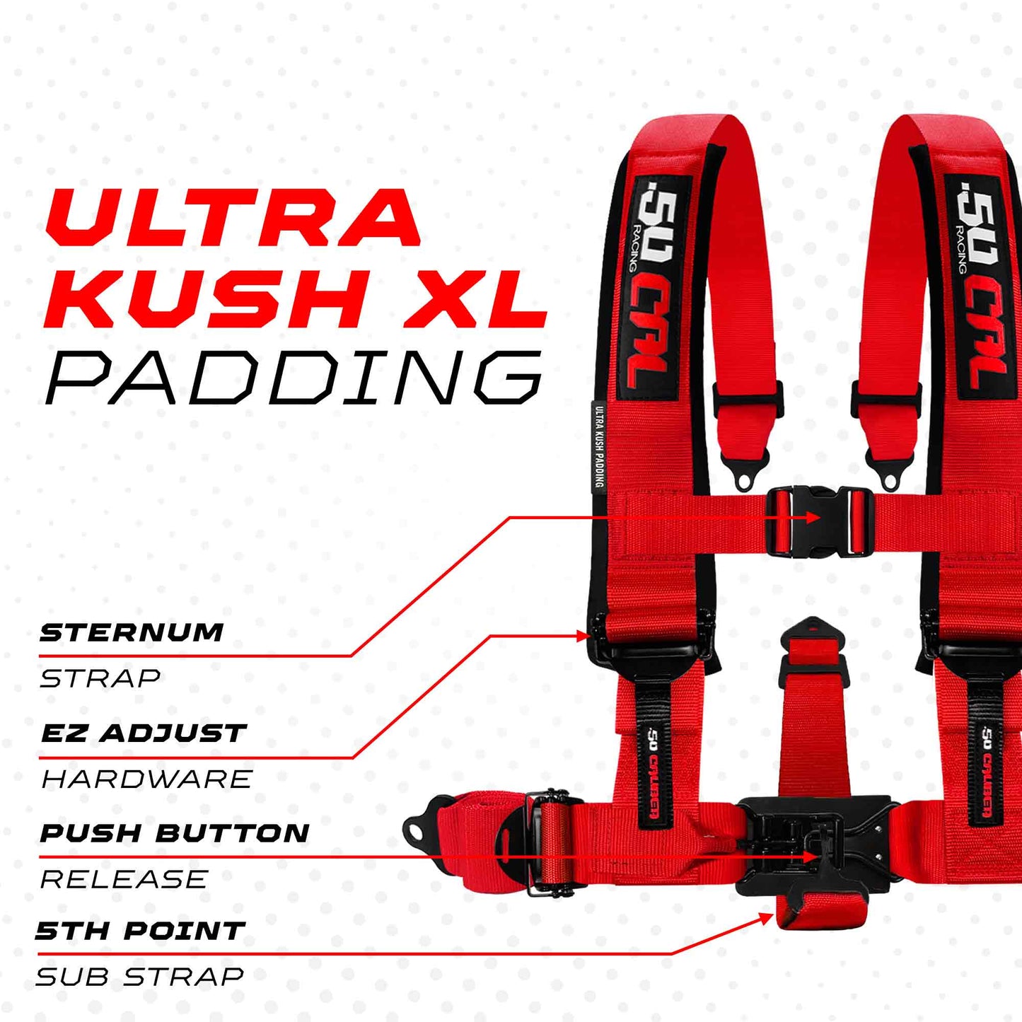 2" & 3" 4 point Harness - Elite Series Race Latch "EZ" Adjust Racing Harness