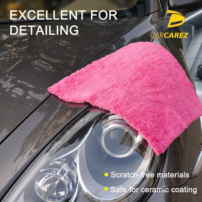 WASH&WHIPS Edgeless Microfiber Coral Fleece with Ultrasonic Edge