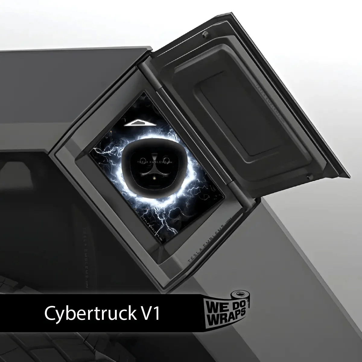 Electric Wormhole Tesla Charge Port Wrap | Cybertruck