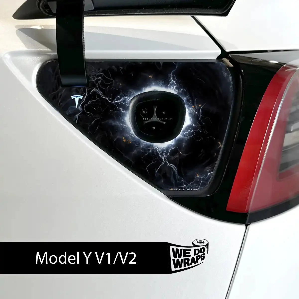 Electric Wormhole Tesla Charge Port Wrap | Model Y