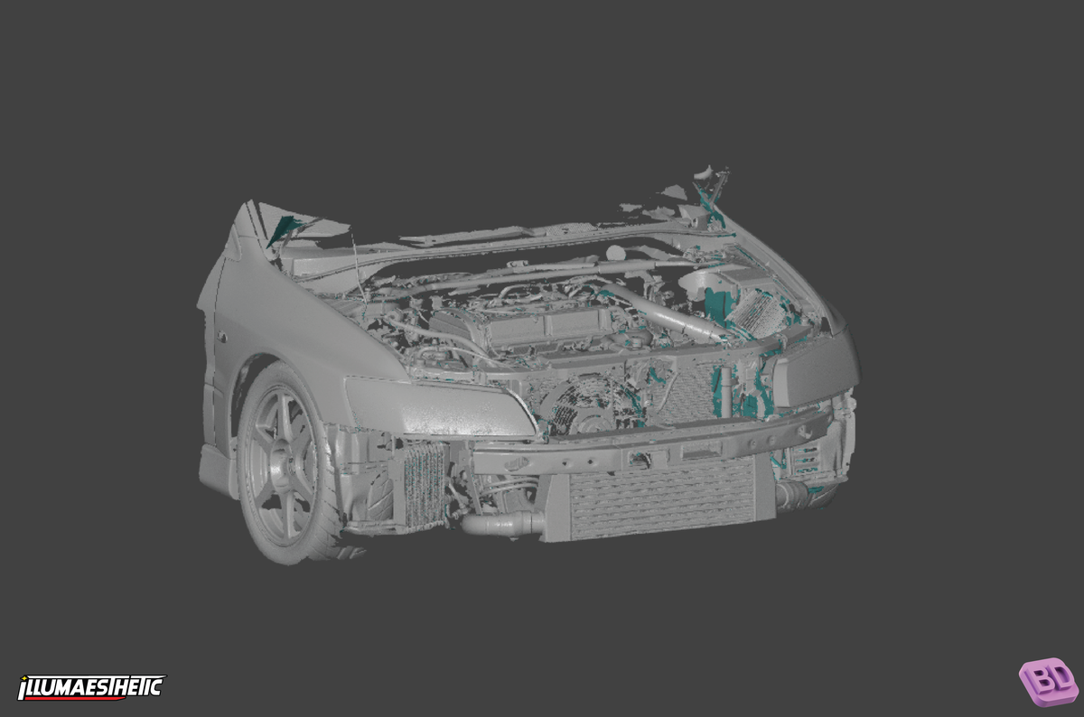 Mitsubishi Lancer Evolution 8 (CT9A) 3D Scan (2003-2005)