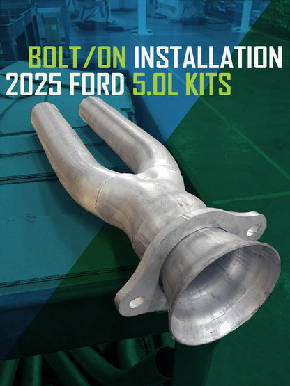 Ford, 2021-2026, 5.0L - Stainless - MPI Exhaust Cat-Back Dual Stainless Kit