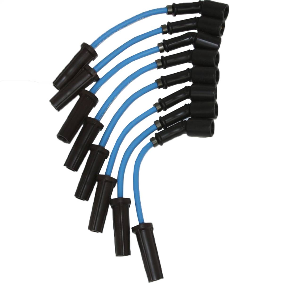 Granatelli GM Truck & SUV LS & LT 0-Ohm 11" Blue Performance Spark Plug Wires – 28-1629SL