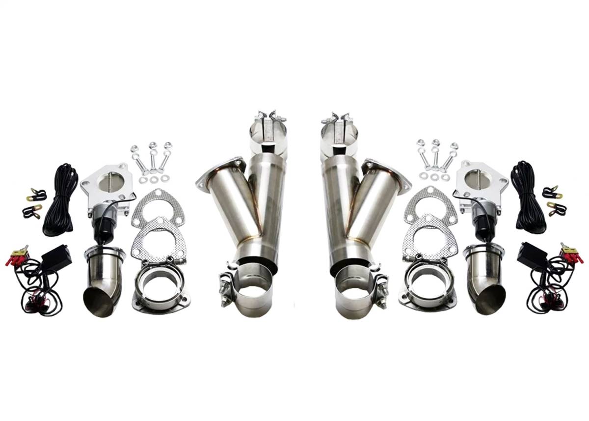 Granatelli Electronic Exhaust Cutout Kit 302535D - SS Slip-Fit