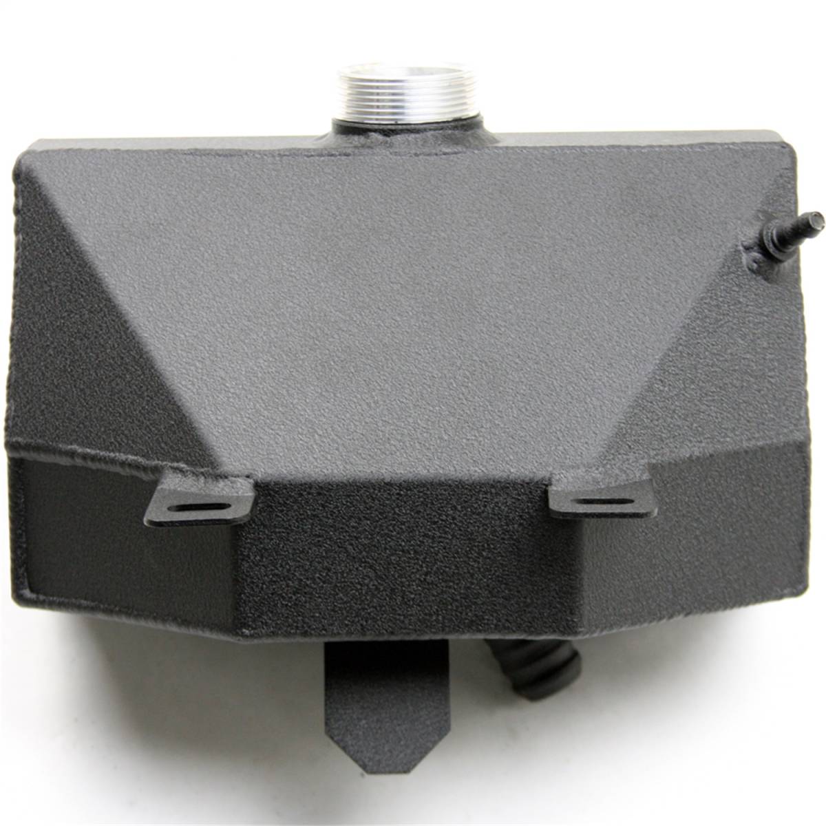 Granatelli Wrinkle Black Aluminum Coolant Expansion Tank for 2015–2023 Ford Mustang V6, EcoBoost, GT & Shelby GT350