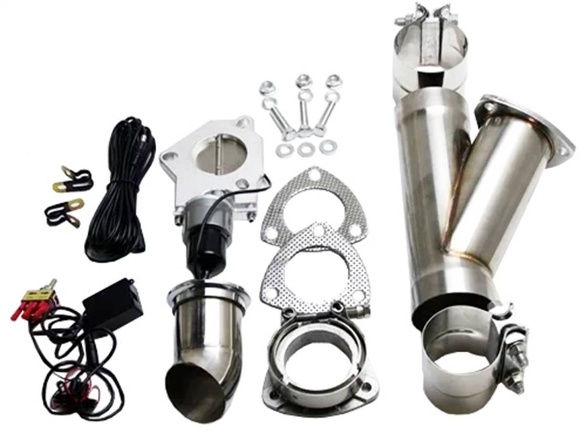 Granatelli Motor Sports Electronic Exhaust Cutout Kit – Stainless Steel Slip-Fit