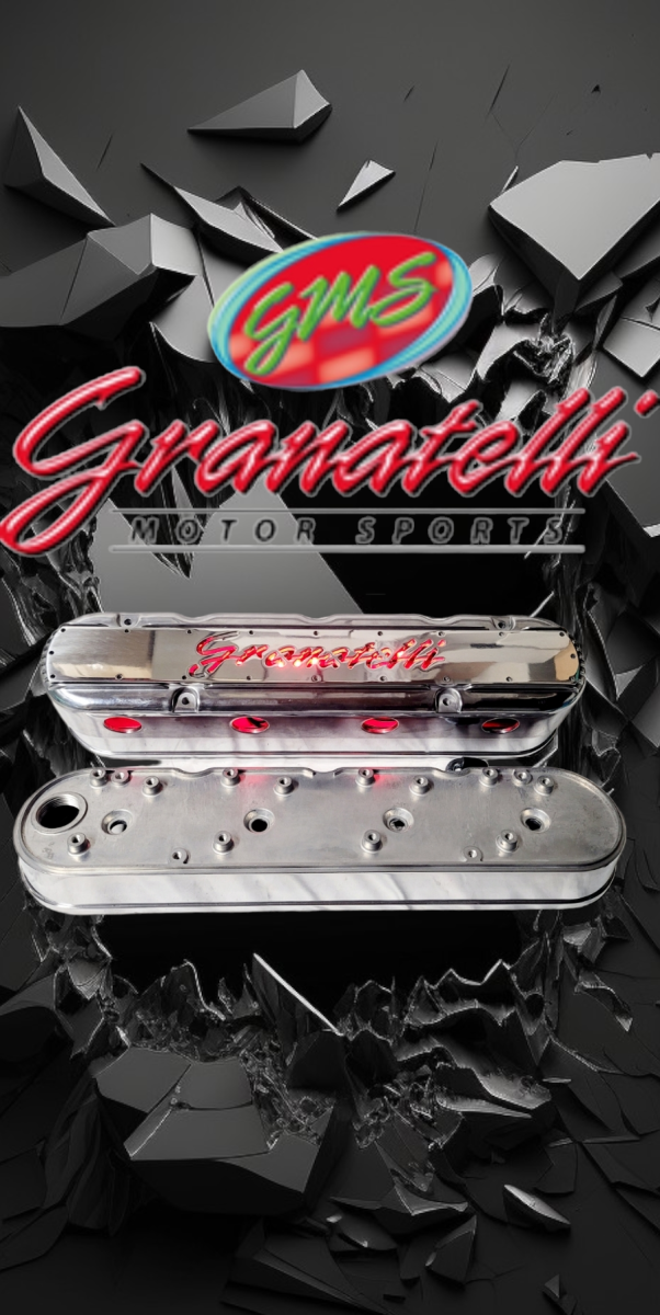 Granatelli Motor Sports LS 2 pc Tall Valve Cover Polished Finish, 4.8, 5.3, 5.7, 6.0, 6.2, 7.0L, Pair