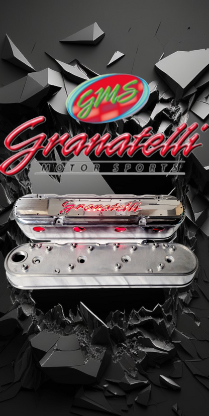Granatelli Motor Sports LS 2 pc Tall Valve Cover Polished Finish, 4.8, 5.3, 5.7, 6.0, 6.2, 7.0L, Pair