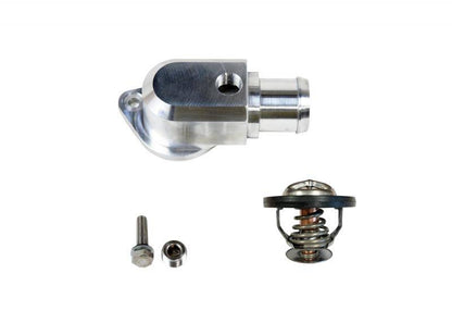 Granatelli Motor Sports  Black Billet Thermostat Housing with Thermostat 430160