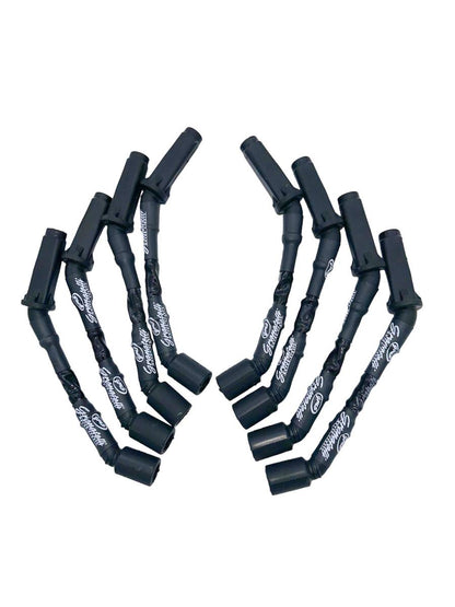 Granatelli GM LS & LT 0-Ohm 8" Black High-Temp Spark Plug Wires – 28-1811HTB