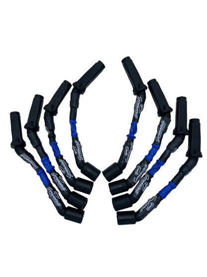 Granatelli GM LS & LT 0-Ohm 8" Blue High-Temp Spark Plug Wires – 28-1811HTBL