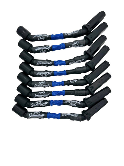 Granatelli GM LS & LT 0-Ohm 8" Blue High-Temp Spark Plug Wires – 28-1811HTBL
