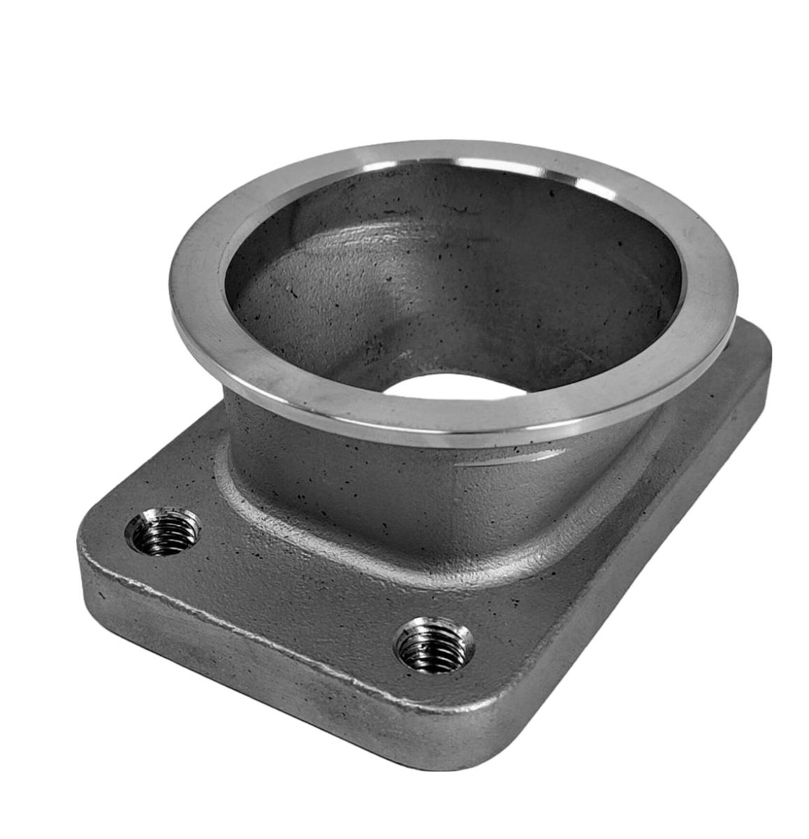 Granatelli Motor Sports Turbo Adapter, Cast. 2.5" V-Band to T3 Housing, Threaded